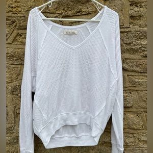 We The Free long sleeve white top